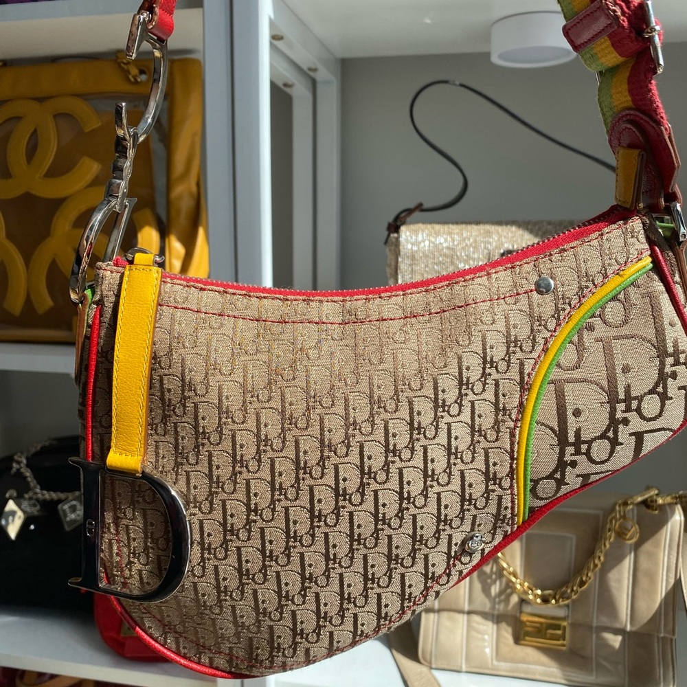 Christian Dior Rasta Mania Saddle Bag 💥 - Picture 8 of 12
